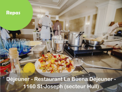 Déjeuner - Jeudi, 21 novembre - Restaurant La Buena Déjeuner - 1160 St-Joseph (secteur Hull)