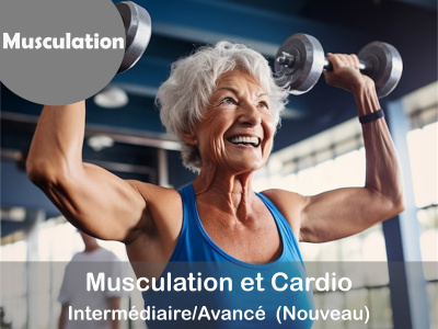 MUSCULATION - Musculation et Cardio - Intermédiaire / Avancé (NOUVEAU)  (Mardi 9 h 30)