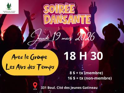 SOIR&Eacute;E DANSANTE avec le groupe "Les Airs des Temps"