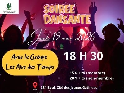 SOIR&Eacute;E DANSANTE avec le groupe "Les Airs des Temps"