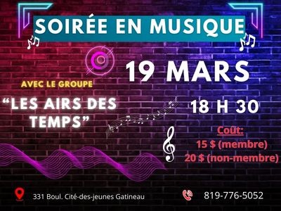 SOIR&Eacute;E avec le groupe "Les Airs des Temps"