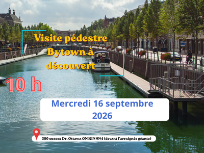 Visite p&eacute;destre &colon; Bytown &agrave; d&eacute;couvert &lpar;90 minutes &agrave; l'ext&eacute;rieur&rpar; Statut en processus