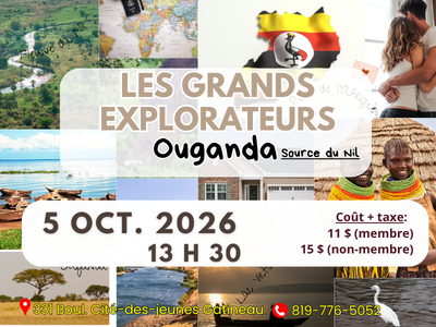 Ouganda - aux sources du Nil &lpar;Lundi&comma; 13 h 30&rpar;