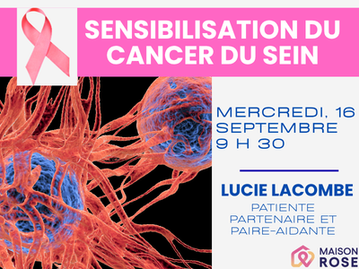 Sensibilisation du cancer du sein &lpar;Mercredi&comma; 9 h 30&rpar;