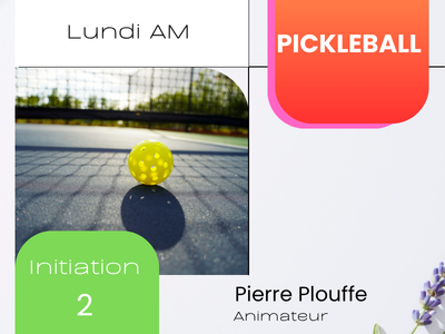PICKLEBALL - Initiation - &num;2 &lpar;Lund&comma;  8 h 45 &rpar;