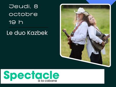 Spectacle avec le duo KAZBEK Jeudi&comma; 8 octobre -19 h