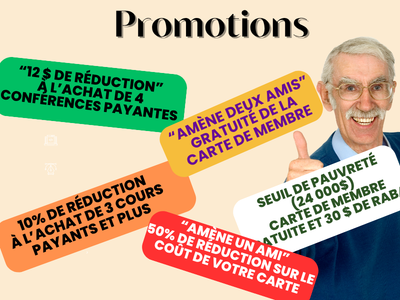 DIFF&Eacute;RENTES PROMOTIONS &Agrave; L'ARO