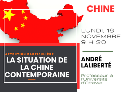 La situation de la Chine contemporaine &lpar;Lundi&comma; 9 h 30&rpar;