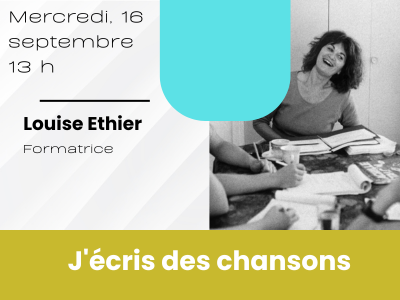J'&eacute;cris des chansons &lpar;Mercredi&comma; 13 h&rpar;