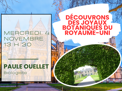 D&eacute;couvrons des joyaux botaniques du Royaume-Uni &lpar;Mercredi&comma; 13 h 30&rpar;