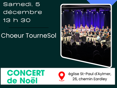 CONCERT de No&euml;l "Choeur TourneSol"