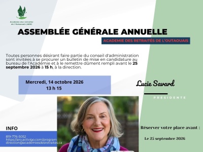 Assembl&eacute;e g&eacute;n&eacute;rale annuelle &lpar;AGA&rpar;